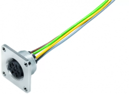 Sensor actuator cable, M16-flange socket, straight to open end, 4 pole, 0.2 m, 5 A, 09 0112 320 04