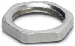 Counter nut, M16, 19 mm, silver, 1504097