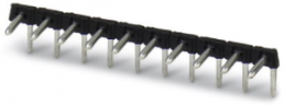 Pin header, 5 pole, pitch 5 mm, angled, black, 1705494