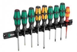 VDE screwdriver kit, PH2, PZ1, PZ2, T20, T25, 0.6 mm, 0.8 mm, 1 mm, 1.2 mm, Phillips/Pozidriv/slotted/TORX, 05051012001