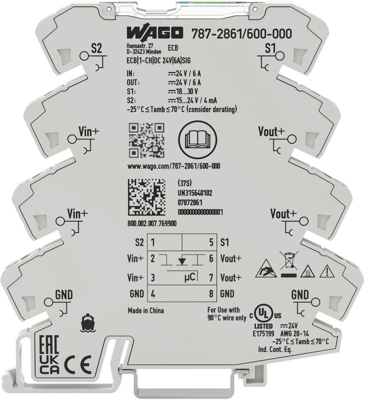787-2861/600-000 WAGO Circuit Breakers Image 1