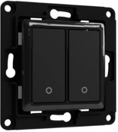 Wall switch 2-fold, black, Shelly WS 2 S