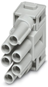 Socket contact insert, 6 pole, unequipped, crimp connection, 1414369