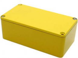 Aluminum die cast enclosure, (L x W x H) 112 x 60 x 42 mm, yellow, IP55, 1590BSYL