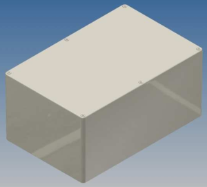 Aluminum die cast enclosure, (L x W x H) 222.3 x 146 x 105 mm, silver, IP54, AL 10.0