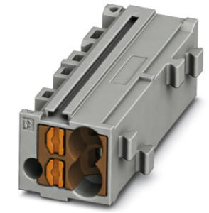 Shunting honeycomb, push-in connection, 0.14-2.5 mm², 1 pole, 17.5 A, 6 kV, gray, 3270433
