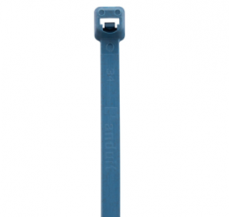Cable tie, antimicrobial, releasable, nylon, (L x W) 186 x 4.8 mm, bundle-Ø 3.3 to 47 mm, blue, -40 to 185 °C