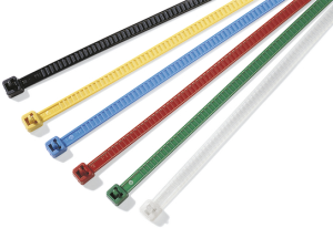 Cable tie, releasable, polyamide, (L x W) 196 x 4.8 mm, bundle-Ø 2 to 50 mm, natural, -40 to 85 °C