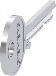 Key, (L x W x H) 53.2 x 2.2 x 21.5 mm, silver, for series 3SU1, 3SU1950-0FN80-0AA0