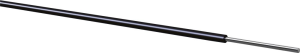 PVC-switching wire, Yv, black, outer Ø 1.1 mm