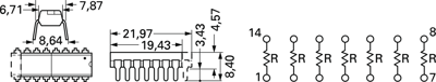 4116R-1-223LF Bourns Electronics GmbH Resistor Networks