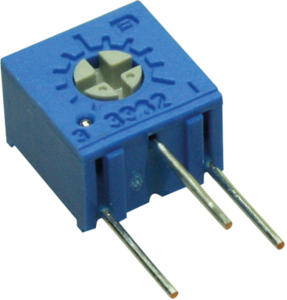 Cermet trimmer potentiometer, 1 kΩ, 0.5 W, THT, lateral, 3362W-1-102LF
