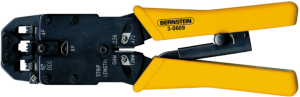 Crimping pliers for modular plug RJ11/12, RJ45, Bernstein, 3-0609