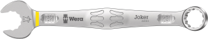 Ring/open-end wrench, 22 mm, 15°, 260 mm, 37 g, chromium-vanadium steel, 5020502001