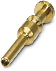 Pin contact, 1.5-6 mm², crimp connection, nickel-plated/gold-plated, 1244894