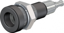 4 mm socket, solder connection, mounting Ø 8.3 mm, black, 23.0110-21