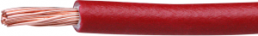 PVC-Stranded wire, high flexible, H05V-K, 1.0 mm², AWG 18, red, outer Ø 2.6 mm