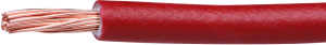 Polymer-Stranded wire, high flexible, halogen free, H05Z-K, 0.5 mm², AWG 20, red, outer Ø 2.6 mm