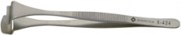 Wafer tweezers, uninsulated, antimagnetic, stainless steel, 130 mm, 5-424