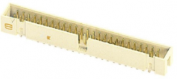 Pin header, 14 pole, pitch 2.54 mm, straight, beige, 09195146324740
