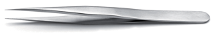 Precision tweezers, uninsulated, stainless steel, 120 mm, 3.S.0