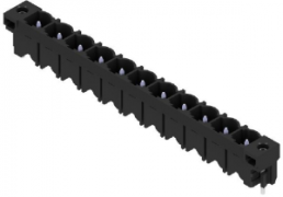 Pin header, 11 pole, pitch 7.62 mm, straight, black, 1141180000