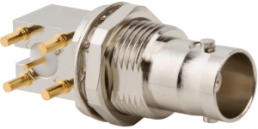 BNC socket 75 Ω, solder connection, angled, 031-70221
