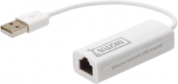 Fast Ethernet adapter, 10/100 Mbps, USB 2.0, DN-10050-1