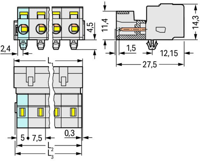 723-603/018-000 WAGO PCB Connection Systems Image 2