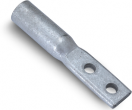 Uninsulated rectangular contact tab with hole, 100-125 mm², 8.3 mm, M8
