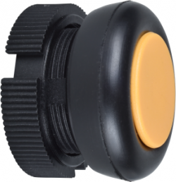 Pushbutton, groping, waistband round, yellow, front ring black, mounting Ø 22 mm, XACA9415