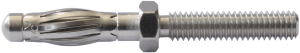 4 mm Panel plug, Screw connection, nickel-plated