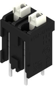 PCB terminal, 2 pole, pitch 5.08 mm, AWG 28-14, 10 A, spring-clamp connection, black, 1826040000