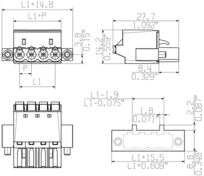 1017600000 Weidmüller PCB Connection Systems Image 3