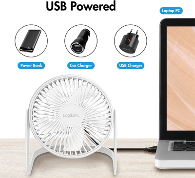 UA0403 LogiLink Desk Fans Image 5