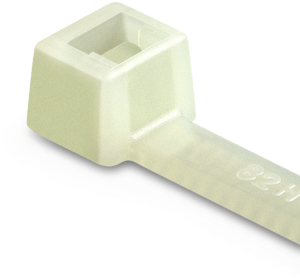 Cable tie internally serrated, polyamide, (L x W) 100 x 2.5 mm, bundle-Ø 1.5 to 22 mm, natural, -40 to 130 °C