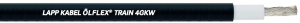 Polymer train cable ÖLFLEX TRAIN 4GKW 1 x 6.0 mm², AWG 10, unshielded, black
