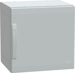 Control cabinet, (H x W x D) 500 x 500 x 320 mm, IP65, polyester, light gray, NSYPLA554G