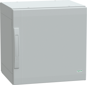 Control cabinet, (H x W x D) 500 x 500 x 320 mm, IP65, polyester, light gray, NSYPLA554G