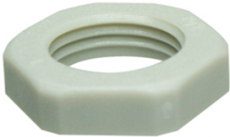 Counter nut, PG11, 24 mm, Clamping range 5 to 12 mm, gray, 3214BH