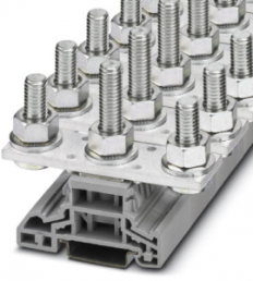 High current connector, bolt connection, 6.0-120 mm², 2 pole, 269 A, 8 kV, gray, 3049563