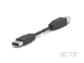 USB 2.0 Adapter cable, USB plug type A to USB plug type B, 0.25 m, black