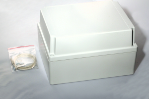 Polycarbonate enclosure, (L x W x H) 186 x 146 x 110 mm, light gray (RAL 7035), IP65, RP1380