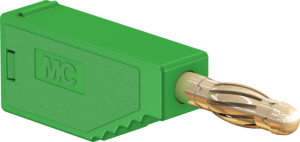 4 mm plug, solder connection, 1.0 mm², green, 22.2626-25
