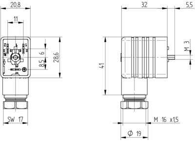 934458002 Hirschmann Automation and Control DIN Valve Connectors Image 3