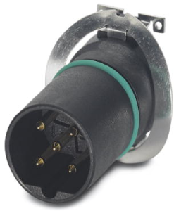 Plug, 5 pole, SMD connection, screw locking, straight, 1418648