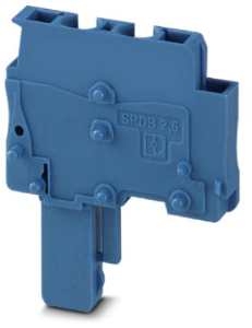 Plug, spring balancer connection, 0.08-4.0 mm², 1 pole, 24 A, 6 kV, blue, 3043239