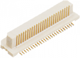 Connector, 100 pole, 2 rows, pitch 0.5 mm, SMD, Header, gold-plated, AXK6S00537YG