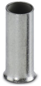 Uninsulated Wire end ferrule, 6.0 mm², 10 mm long, DIN 46228/1, silver, 3202520
