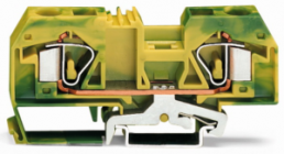 2-wire protective earth terminal, spring-clamp connection, 0.2-16 mm², 1 pole, 76 A, 8 kV, yellow/green, 283-907
